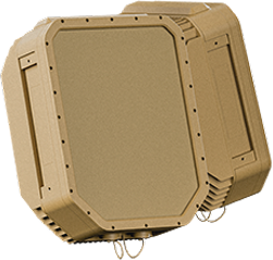 Flat-panel detection radar in desert tan